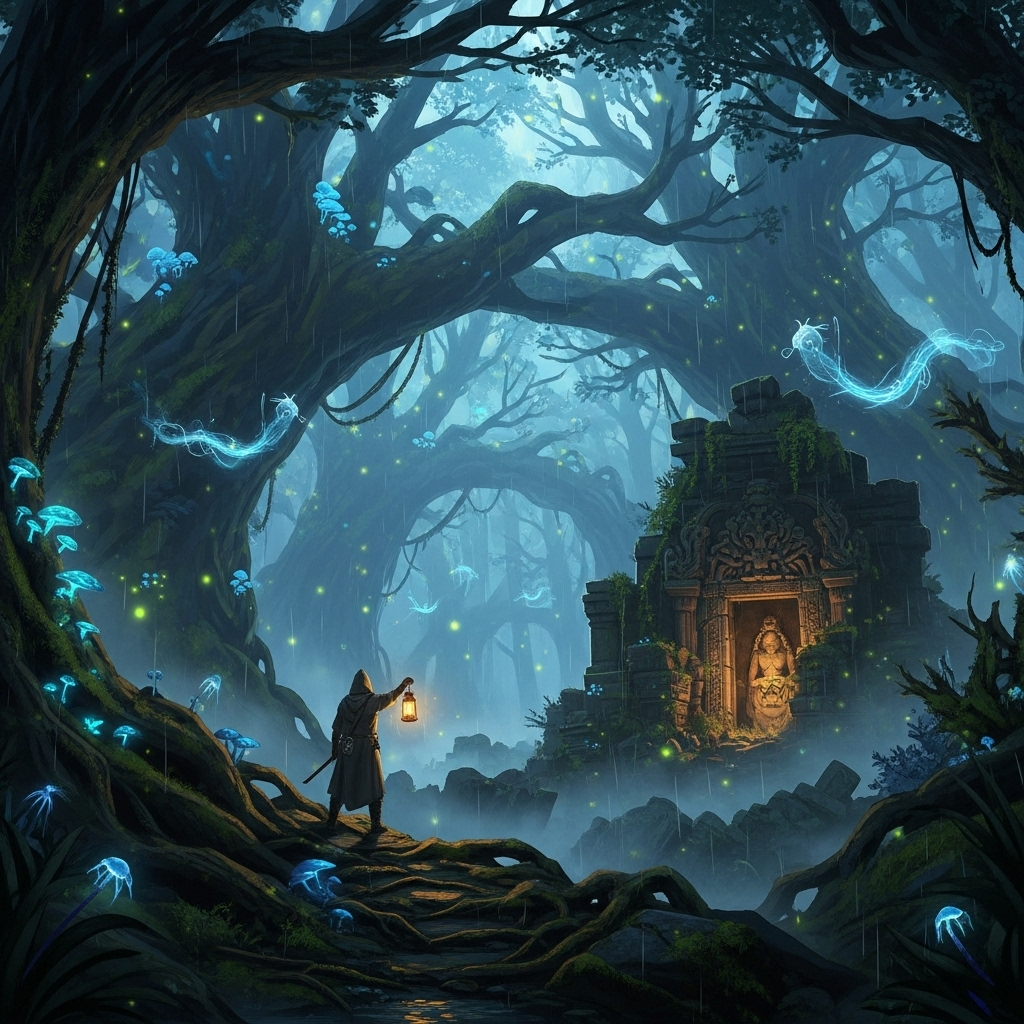 Enchanted Forest at Twilight